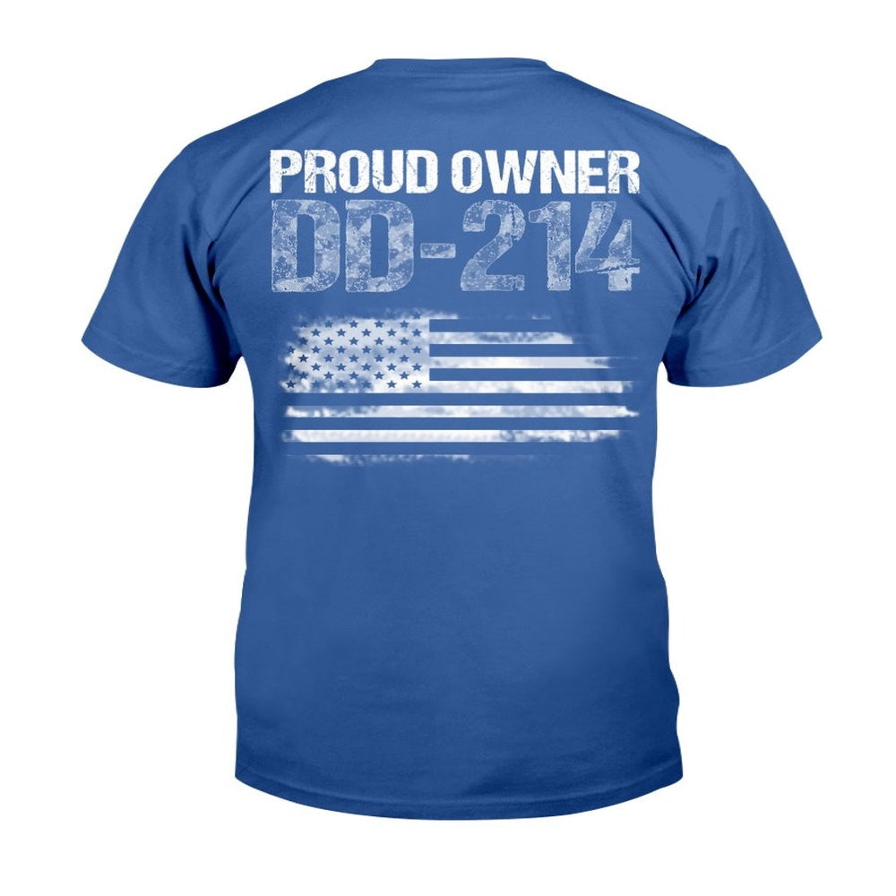 Dd214 Shirt, Patriotic Military Veteran Status Proud Owner DD-214 T-Shirt, Veterans Day Shirts