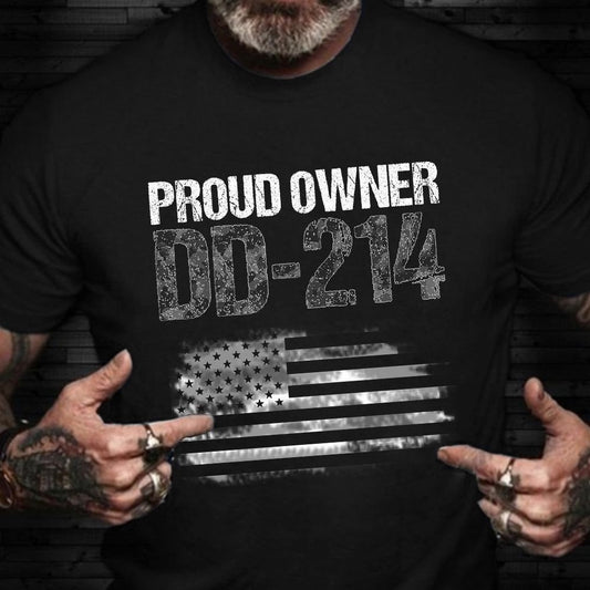 Dd214 Shirt, Proud Owner DD 214 Shirt National Guard Veteran Status T-Shirt Veterans Day Gifts, Veterans Day Shirts