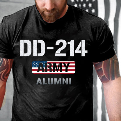 Dd214 Shirt, USA Flag DD-214 US Army Veteran Alumni T-Shirt, Veterans Day Shirts