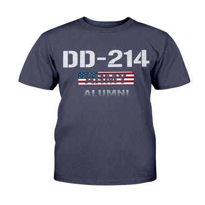 Dd214 Shirt, USA Flag DD-214 US Army Veteran Alumni T-Shirt, Veterans Day Shirts