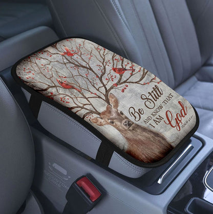 Dear God Simply Thank You For All I Have Car Center Console Cover, Christian Armrest Pad Cover