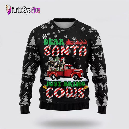 Dear Santa Ugly Christmas Sweater For Men Women, Christmas Gift, Christmas Winter Fashion, Farmers Sweater