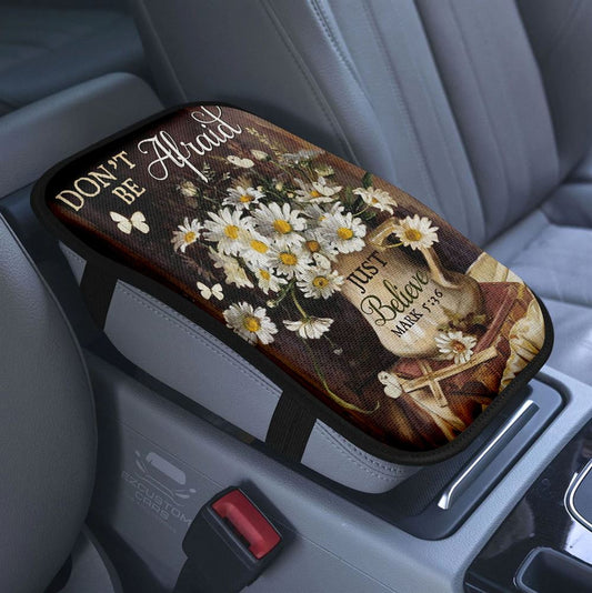 Do Everything In Love 1 Corinthians 1614 Bible Verse Car Center Console Cover, Bible Verse Armrest Pad Cover, Scripture Car Accessory