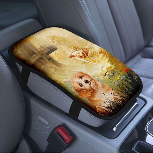 Dog Memorial Car Armrest Seat Cover, Take My Hand Jesus, Pet Loss Gifts,