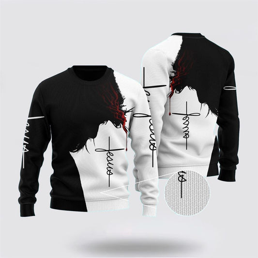 Easter Jesus Ugly Christmas Sweater For Men & Women, Sweater For Christian