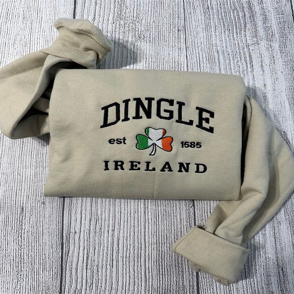 Embroidered Christmas Sweatshirt, Dingle Ireland Embroidered Sweatshir