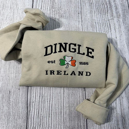 Embroidered Christmas Sweatshirt, Dingle Ireland Embroidered Sweatshir