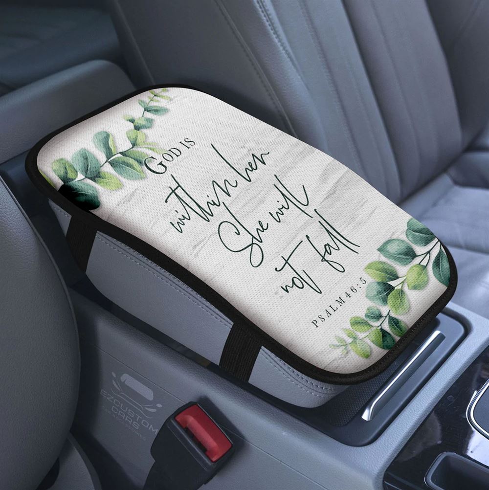 Empty Tomb Of Jesus Christ Car Center Console Cover, Christian Armrest Pad Cover, Car Accessory Easter Car Accessory