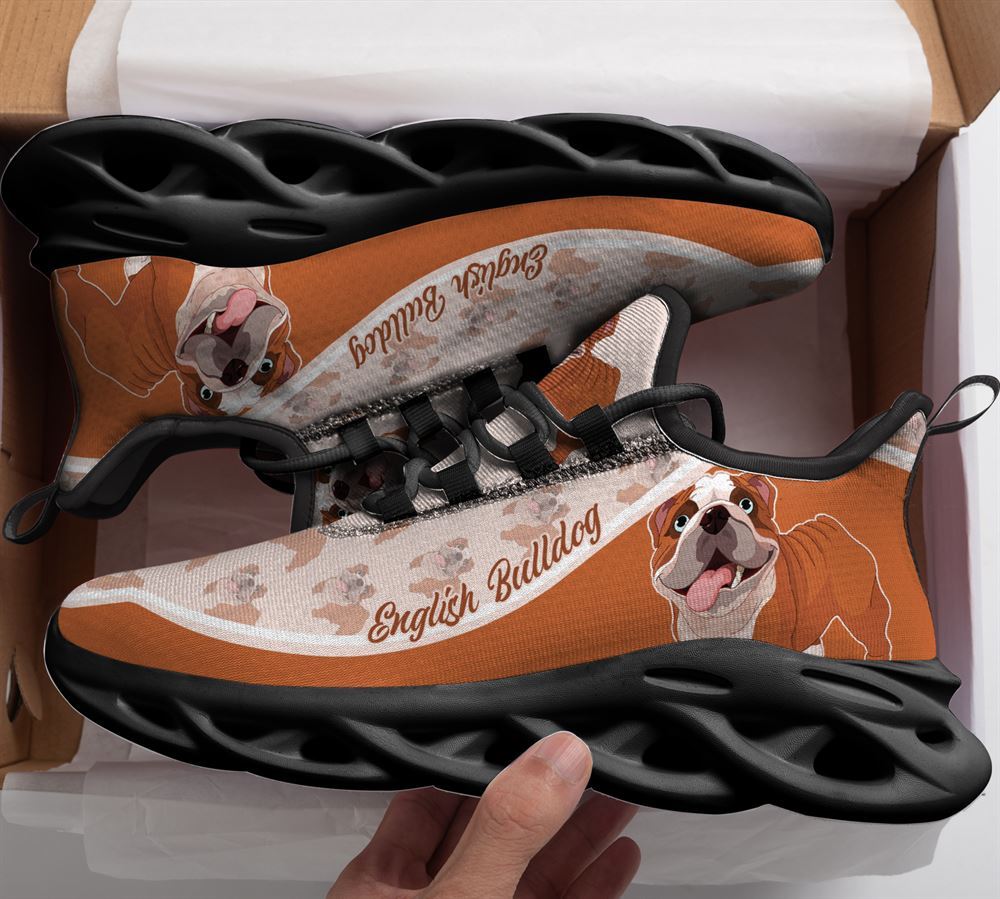 English Bulldog Max Soul Shoes - Gift For Dog lover