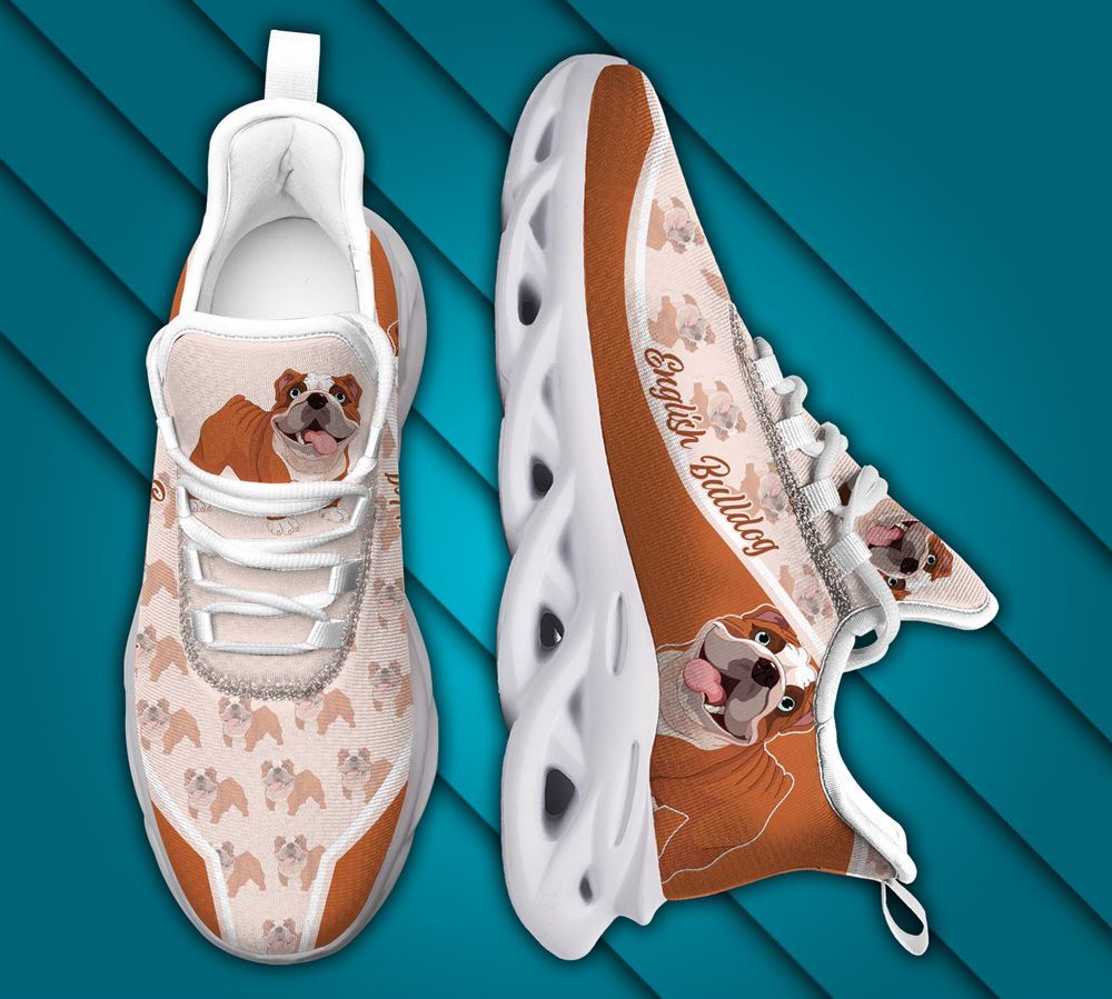English Bulldog Max Soul Shoes - Gift For Dog lover