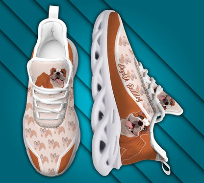 English Bulldog Max Soul Shoes - Gift For Dog lover
