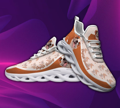 English Bulldog Max Soul Shoes - Gift For Dog lover