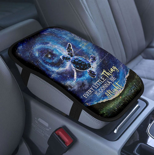 Every Day Is A New Beginning Take A Deep Breath Of Jesus Car Center Console Cover, Bible Verse Armrest Pad Cover, Scripture Car Accessory