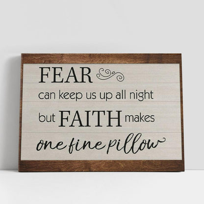 Faith Makes One Fine Pillow Canvas Print, Christian Gifts Wall Art, Christian Gifts Wall Decor