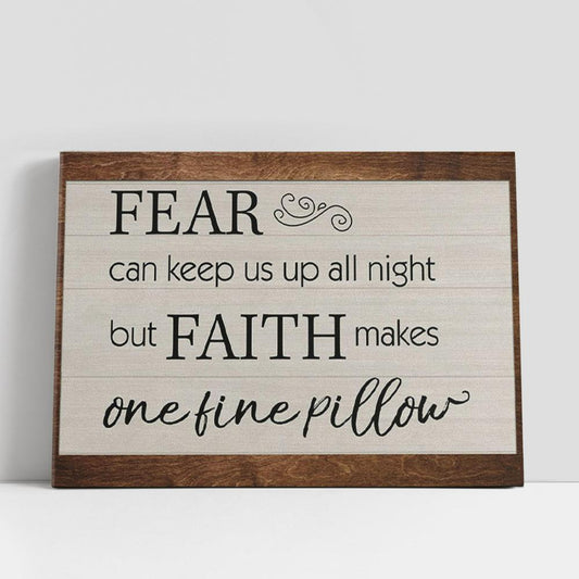 Faith Makes One Fine Pillow Canvas Print, Christian Gifts Wall Art, Christian Gifts Wall Decor