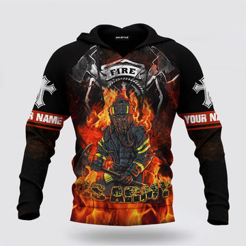 Us Army Hoodie, Firefighter US Army Customized 3D All Over Printed Hoodie