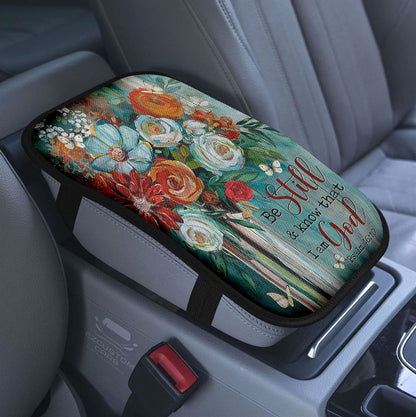 Floral Heart Anatomy Car Center Console Cover, Appreciation, Graduation Gift For Nurse Practitioner, Teacher, Rn, Physician Assistant, Emt, Doctor,