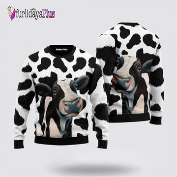 Funny Cow Ugly Christmas Sweater, Sweater Gifts For Pet Lover