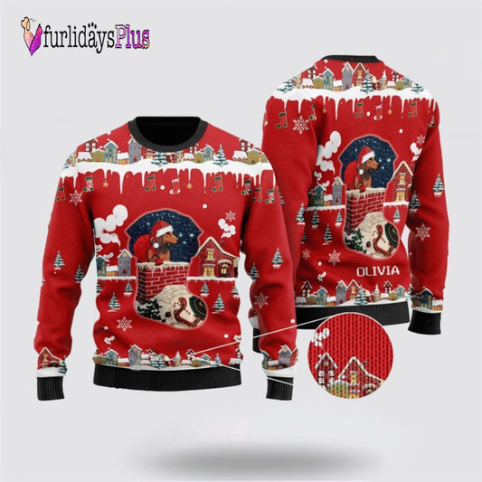 Funny Dachshund Santa Claus Christmas Ugly Christmas Sweater For Men And Women, Christmas Gift, Christmas Winter Fashion