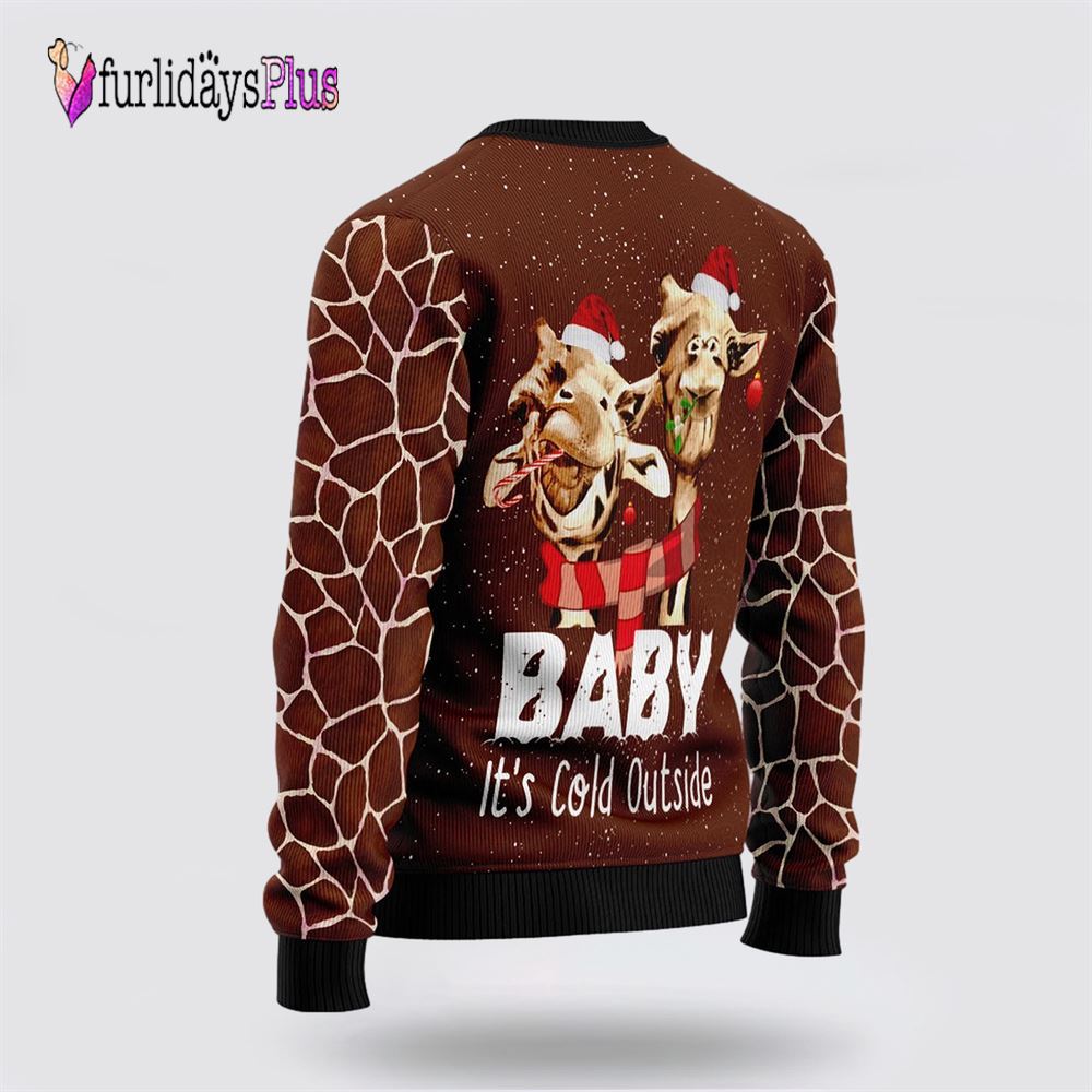 Funny Giraffes Ugly Christmas Sweater, Sweater Gifts For Pet Lover