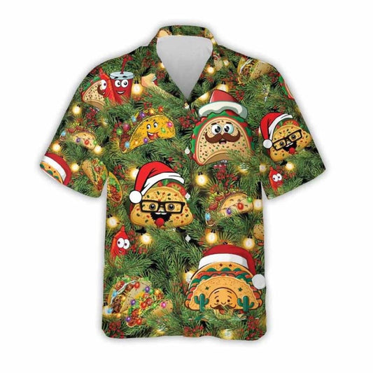 Funny Taco Hawaiian Shirt For Men Women, Xmas Hawaiian Shirts