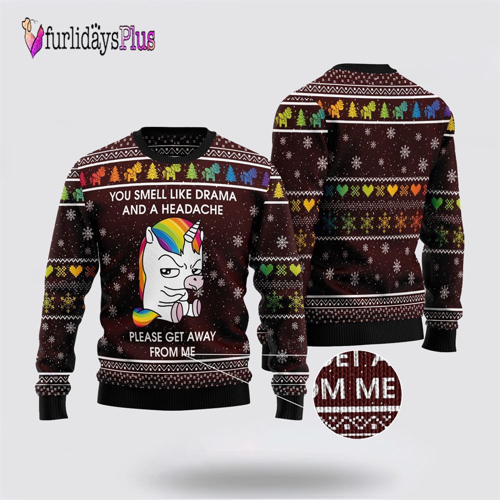 Funny Unicorn Ugly Christmas Sweater, Best Gift For Christmas