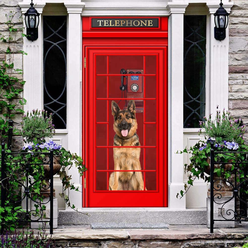 German Shepherd Door Cover – Christmas Gift For Dog Lover