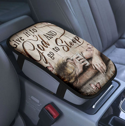 Give A Girl The Right Shoes Car Center Console Cover, Marilyn Monroe, Gift For Women, Teens Girls, Bff