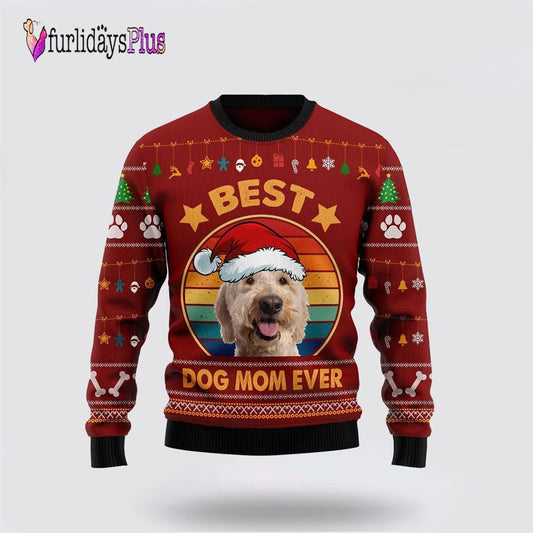 Goldendoodle Best Dog Mom Ever Ugly Christmas Sweater, Dog Lover Christmas Sweater