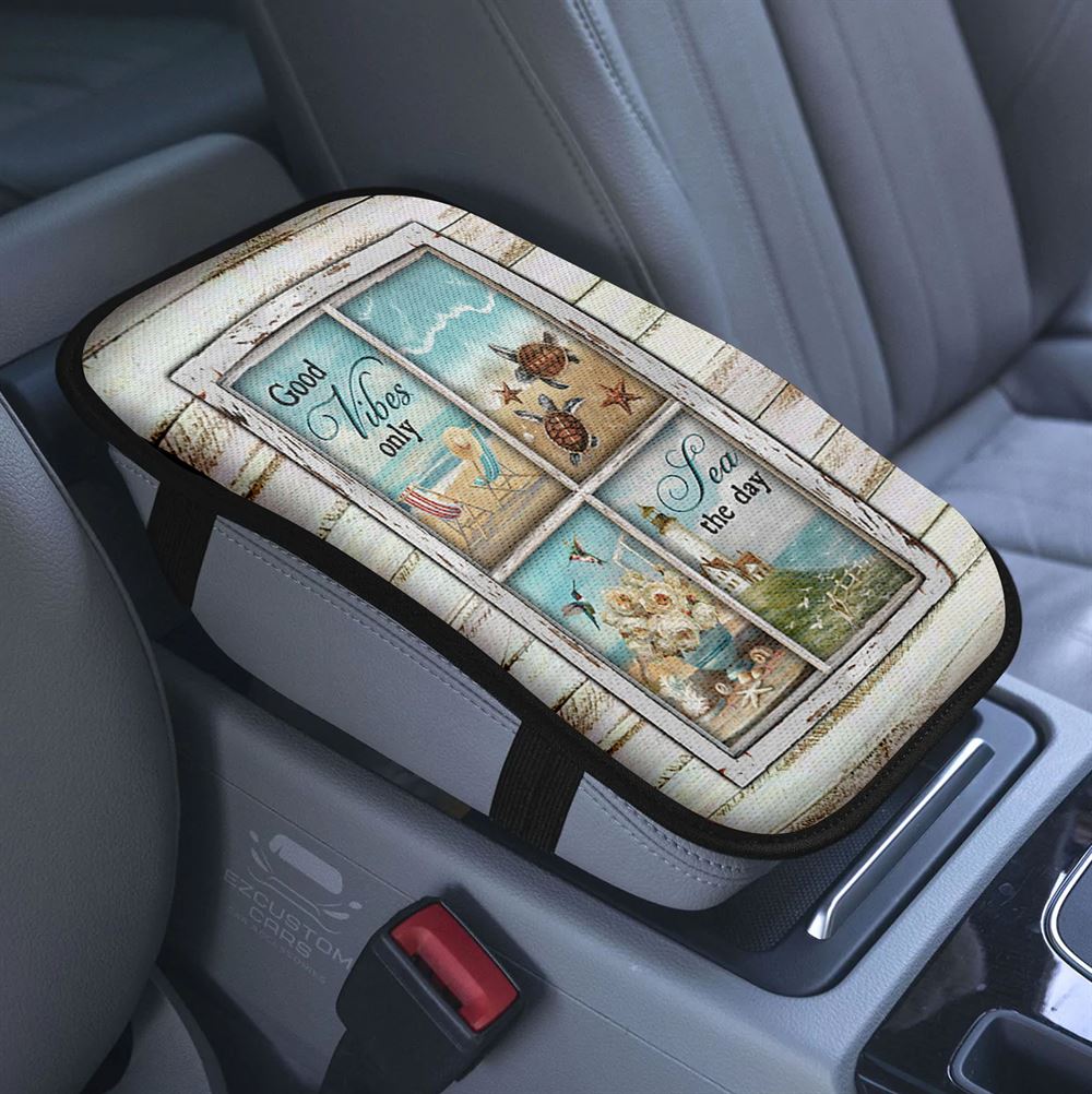 Good Morning This Is God I Will Handle All Your Problems Today Car Center Console Cover