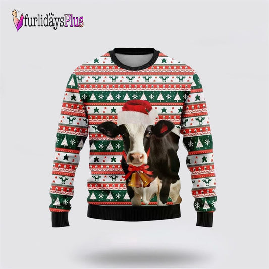 Happy Dairy Cow Ugly Christmas Sweater For Men Women, Christmas Gift, Christmas Winter Fashion, Farmers Sweater
