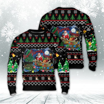 Heaux Heaux Heaux Christmas Louisiana Santa Claus Ugly Christmas Sweater For Men And Women, Christmas Gift, Christmas Winter Fashion