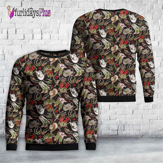 Howdy Christmas Boots and Hats Ugly Christmas Sweater For Men And Women, Christmas Gift, Christmas Winter Fashion