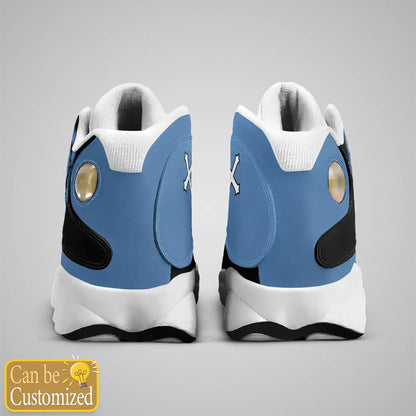 Jesus Basic Cool Dark Blue Custom Name Jd13 Shoes, Jesus Christ Shoes