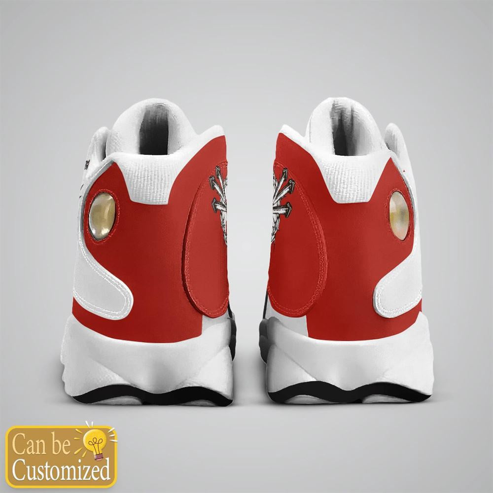 Jesus Blood Walk By Faith Red Custom Name Jd13 Shoes, Jesus Christ Shoes