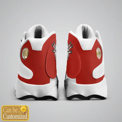 Jesus Blood Walk By Faith Red Custom Name Jd13 Shoes, Jesus Christ Shoes