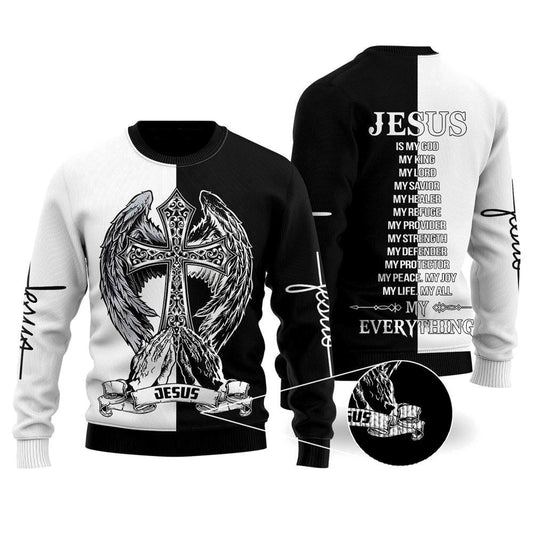 Jesus Easter Ugly Christmas Sweater For Men & Women, Sweater For Christian