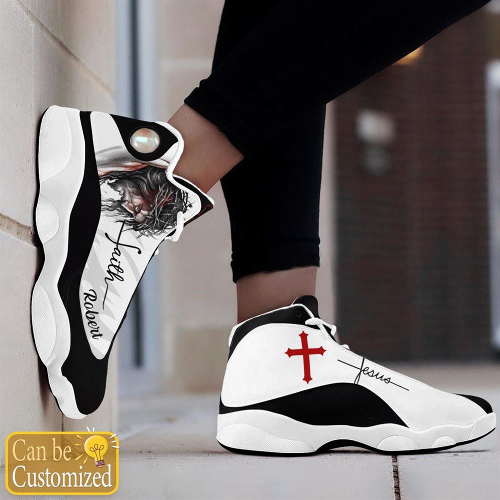 Jesus Faith Basic Custom Name Jd13 Shoes, Jesus Christ Shoes