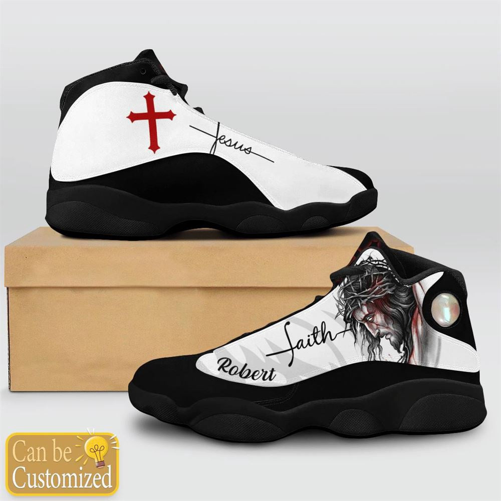Jesus Faith Basic Custom Name Jd13 Shoes, Jesus Christ Shoes