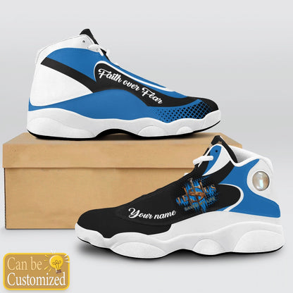 Jesus Faith Over Fear Saved My Life Custom Name Jd13 Shoes, Jesus Christ Shoes