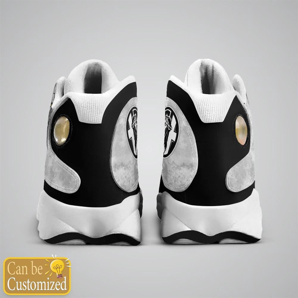 Jesus Gray Lion Custom Name Jd13 Shoes, Jesus Christ Shoes