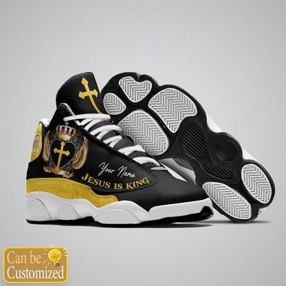 Jesus Is King Faith Over Fear Custom Name Jd13 Shoes, Jesus Christ Shoes