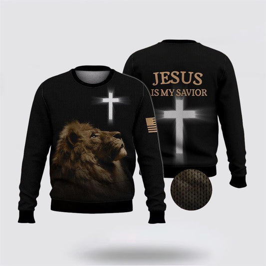 Jesus Is My Savior Ugly Christmas Sweater For Men & Women Adult, Sweater For Christian