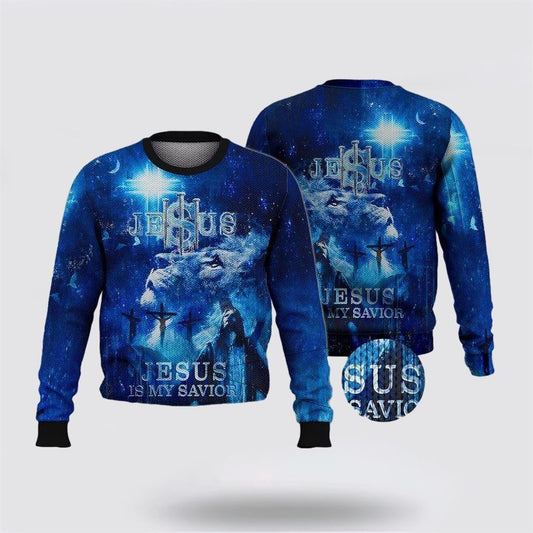 Jesus Is My Savior Ugly Christmas Sweater For Men & Women, Sweater For Christian