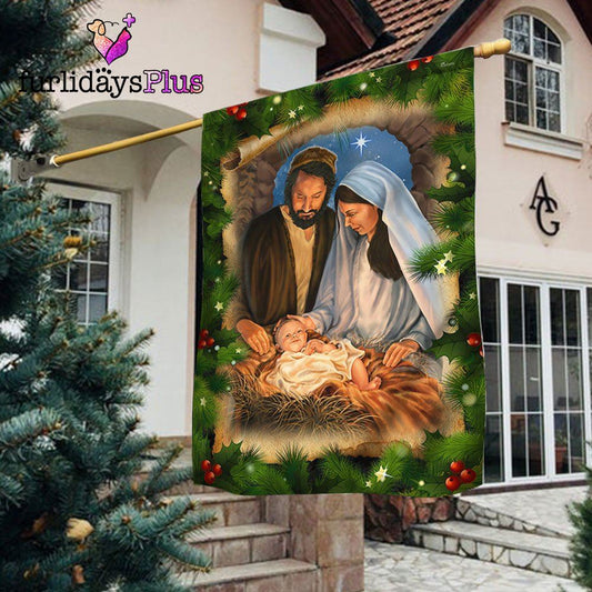 Jesus Is The Reason Christmas Flag Jesus Is Born Nativity Of Jesus