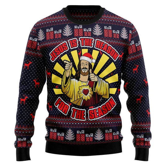 Jesus Is The Reason For The Season Funny Ugly Christmas Sweater, Sweater For Christian