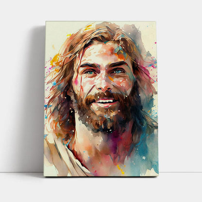Jesus Laughing Canvas Pictures - Jesus Art Prints - Jesus Art - Christian Home Decor