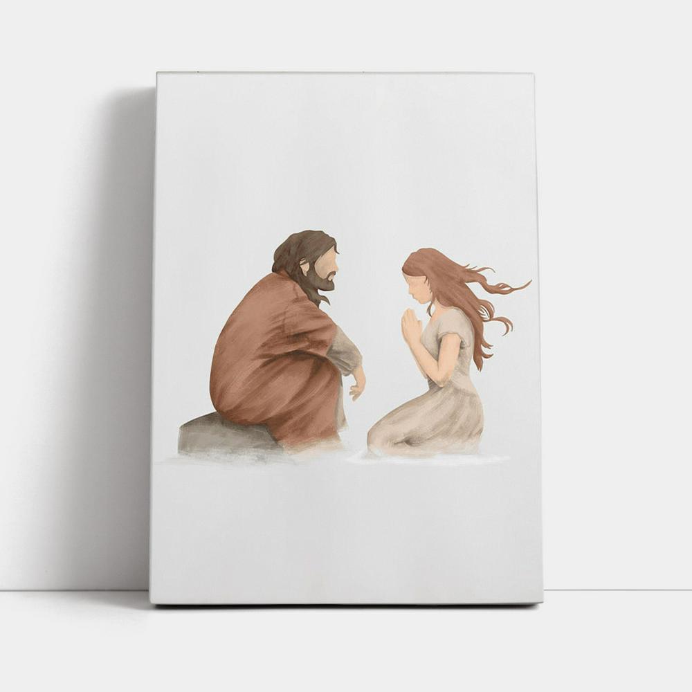 Jesus Listened To Women Canvas Pictures - Christian Wall Art - Jesus Canvas Art