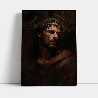 Jesus Portrait Canvas Pictures - Christian Wall Art - Jesus Canvas Art