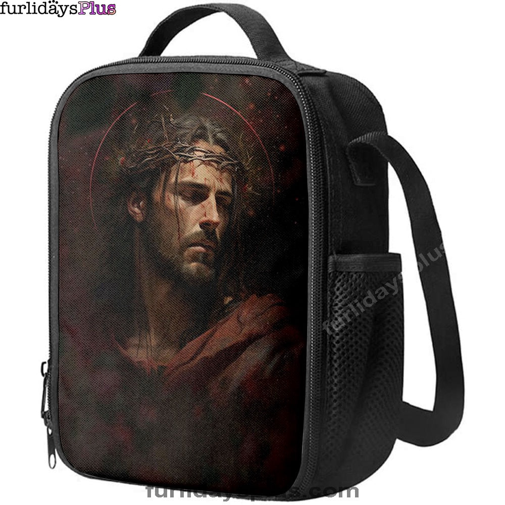 Jesus Portrait Lunch Bag, Christian Lunchbag, Jesus Lunch Bag